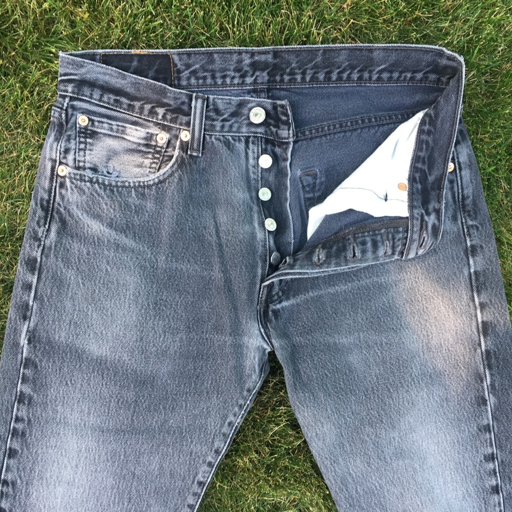 Vintage Levi’s 501 Black Jean Denim VTG button fly